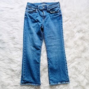 Gap Kick Fit Cropped Flare Jeans Medium Wash Size 4 27s